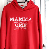 Ome zin visu Hoodie with Big Embroidery